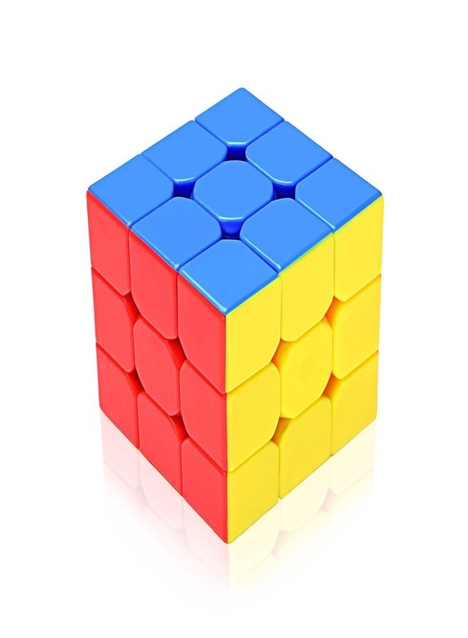 DHAVAL 3x3 Rubik Cube Speedcube Puzzle for Kids & Adults Hard to Break, Smooth Turning Magic Cube with Anti-pop Design StressBuster, Brain Teaser, Puzzle and Educational GIF (Multicolor) - Image 1